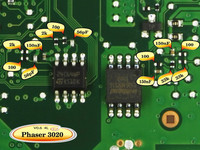 Фото: Фрагментов платы Xerox Phaser 3020